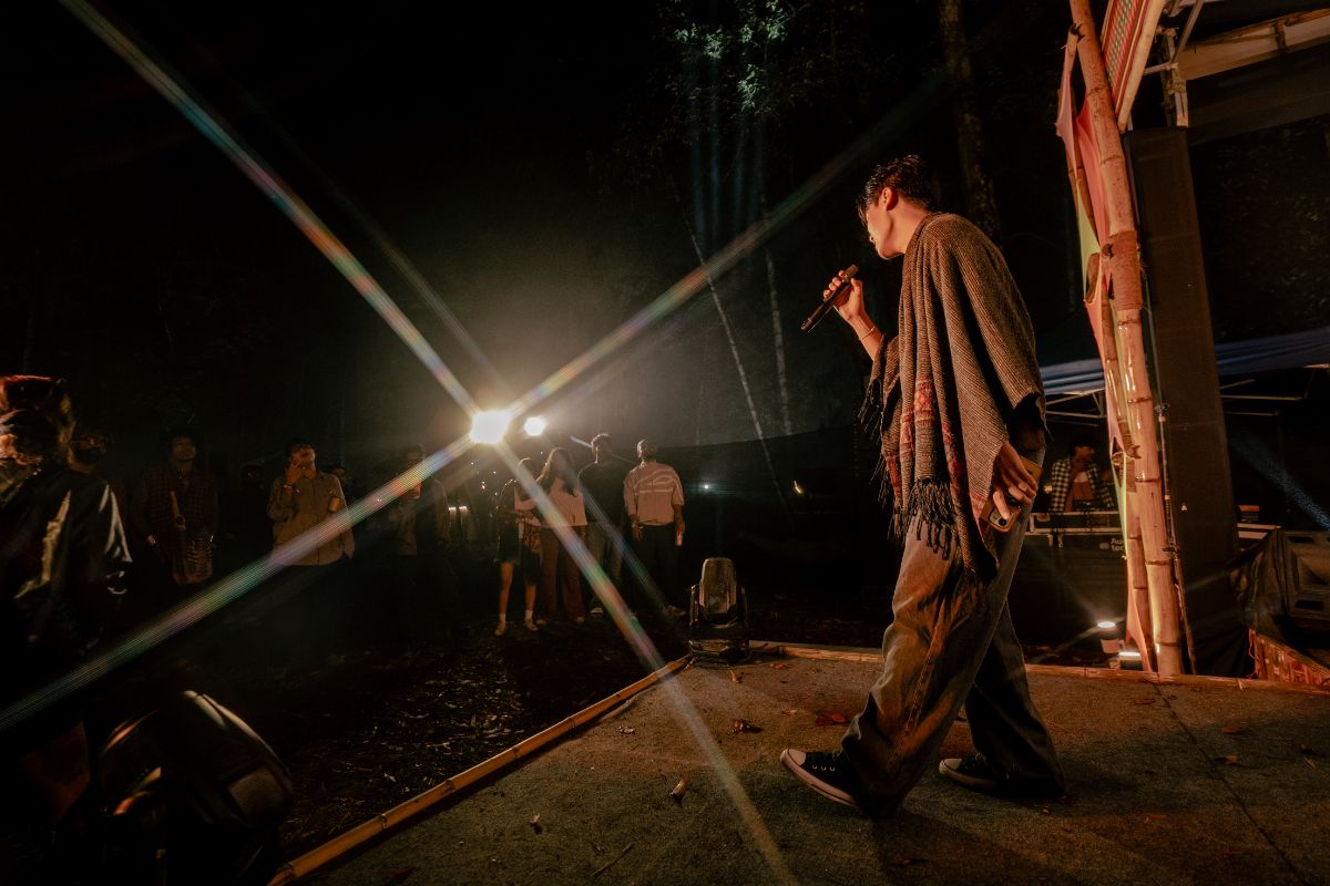 Night set at the campsite